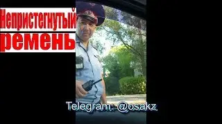 НЕПРИСТЕГНУТЫЙ РЕМЕНЬ. А ВДРУГ ЛОХ ПОВЕДЕТСЯ. ГАИ ДПС. ОСА КАРАГАНДА. КАЗАХСТАН