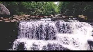 Deckers Creek Waterfall, Morgantown, West Virginia (4K)