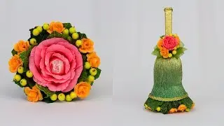 Bell made of sweets. Master class. Bouquet of sweets with their own hands. Gift for teacher