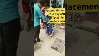 Walk after total hip replacement surgery on an incline #hippain #hipfracture #hipreplacement #hip