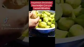 Əncir Mürəbbəsinin Hazırlanması #shorts #keşfet #trendingshorts