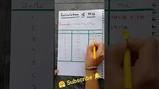 Calculation of Marginal Utility | Formula of Marginal Utility 