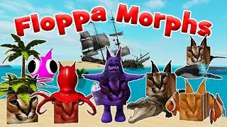 [🐙NEW] ШЛЁПА КАРТА ОСТРОВОВ 9 НОВЫХ МОРФОВ [UPDATE] Find The Floppa Morphs Islands Map