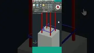 AutoCAD Tutorial | Easy 3D RC Column | 