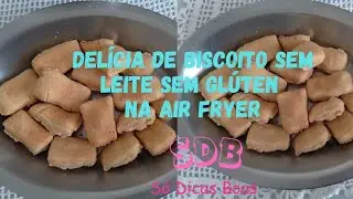 Biscoito sem glúten e sem leite, feito na airfryer