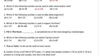 Uses of Radioisotopes | Chemistry Lesson