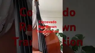 ボサノバの定番Corcovadoのベースライン Ray Brown(Transcription)#bass #bossanova #music
