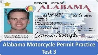 Alabama Motorcycle Permit Practice Test 3