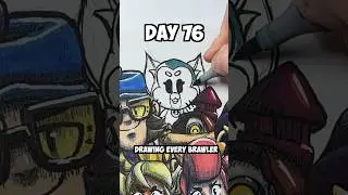 Day 76 Drawing EVERY Brawler - KIT🤯 