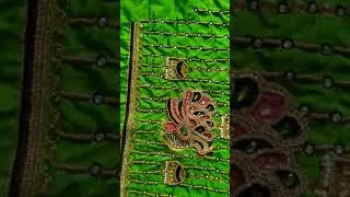 bridal peacock maggam bluse design