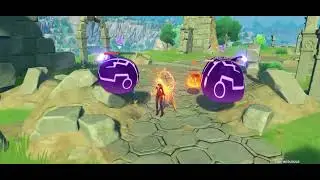 GENSHIN IMPACT IPHONE 15 (MAX GRAPHICS SETTINGS ) gameplay 4K 60 fps (I guess)
