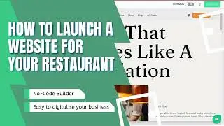 How to launch a website for your restaurant with no-code?