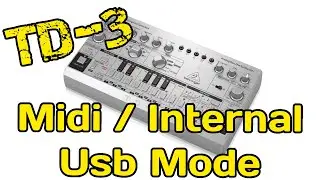 Behringer TD 3 how to switch between Midi and Internal Modes on the fly