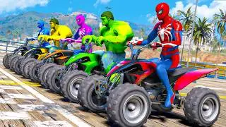 COLORS SPIDERMAN VS COLORS HULK | Street Blazer Racing EVENT Challenge And The Winner is ... #1016