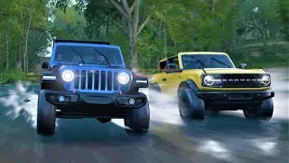 Ford Bronco and Jeep Gladiator Off-Road Convoy - Forza Horizon 5 | Thrustmaster gameplay
