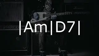 A minor D7 guitar backing track | Dorian mode practice jam track | 88 BPM