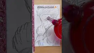 Drawing Gojo Vs Sukuna from Jujutsu Kaisen 😈 #jjk #art #shorts