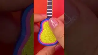 Making Mini Guitar For Barbie 😍💕️🎸 | MINIATURE IDEAS FOR DOLLHOUSE | #Shorts