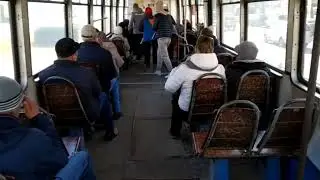 Трамвай города Кемерово как говорится как говорится всё для людей и людям и это в 21 веке позорище