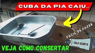 Cuba da Pia Caiu COMO COLAR - Como COLAR CUBA DA PIA Que Caiu - Como PRENDER CUBA DE PIA - FVM