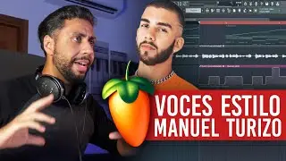 VOCES como MANUEL TURIZO en LA NOTA en FL STUDIO con Plugins Nativos