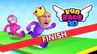 ESCAPE from the colored MEN in the game Run Race 3D