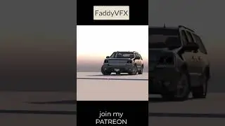 Houdini Fx car animation in 3ds max and render in v-ray