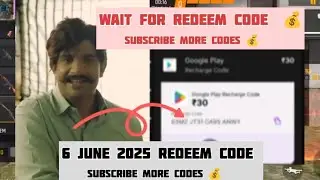 FREE REDEEM CODE 💰 !! 6 JUNE 2025 !! TODAY REDEEM CODE !! 😱
