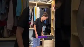 Решение для хранения грязного белья🧺 #мебель #дизайнинтерьера