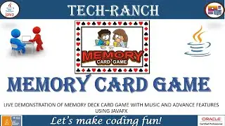 Live Demonstration of Memory Card Game using JavaFX GUI API | Java Game Project | 