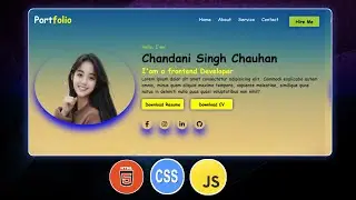 Personal Portfolio Website  using html and css only ( from scratch )