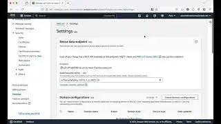AWS IoT core obtain endpoint
