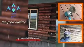 Log Home Maintenance - Sanding & Staining