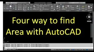 four ways to find area with autocad 