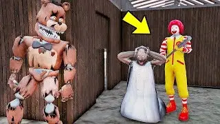 CAN ANIMATRONICS SAVE OLD GRANNY? | GTA V Five Nights at Freddy's