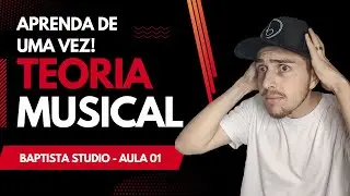 TEORIA MUSICAL PARA BATERISTAS - AULA 1 (BAPTISTA STUDIO) Pentagrama, Clave e Posição das notas