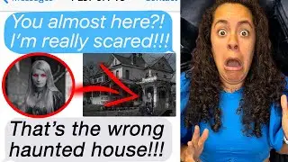I Accidentally went into a REAL Haunted House!! (Scary Text Message Story Reaction)