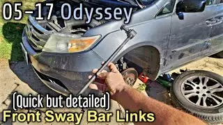 05-17 Honda Odyssey Front Swaybar Links Replacement Removal & Install