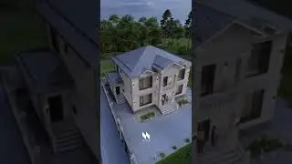 Эки кабатту үйдүн долбоору.  өлчемү 13.80 х 10.80 метр