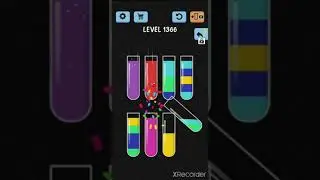 solve and solution water color sort game level 1366