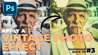 Vintage Photo Effect in Photoshop | Photoshop Shorts