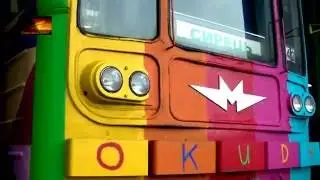 Заезд арт-поезда метро в депо