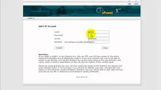 6) How to create a new FTP account in cPanel ?