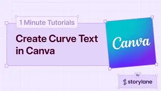 How To Create Curve Text in Canva | 1-Minute Tutorials