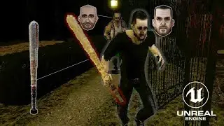 UE4 PS1 Style Game - Combat Test 01 ( Old School Horror Game )
