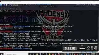 Malicious Python 3 Programming: Port Scanner - null scan