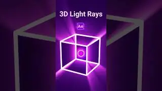 After Effects 3D Light Rays & Volumetric Lights 🤩😮 