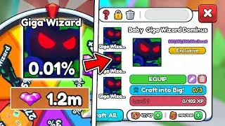 I Spun NEW WIZARD WHEEL and Got 0.01% GIGA WIZARD DOMINUS in Arm Wrestling Simulator Roblox