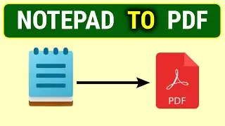Convert Notepad to PDF in Seconds! (No Software Needed) - Super Easy!
