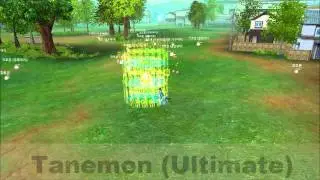 Digimon Masters Online - Tanemon - all evolutions and attacks